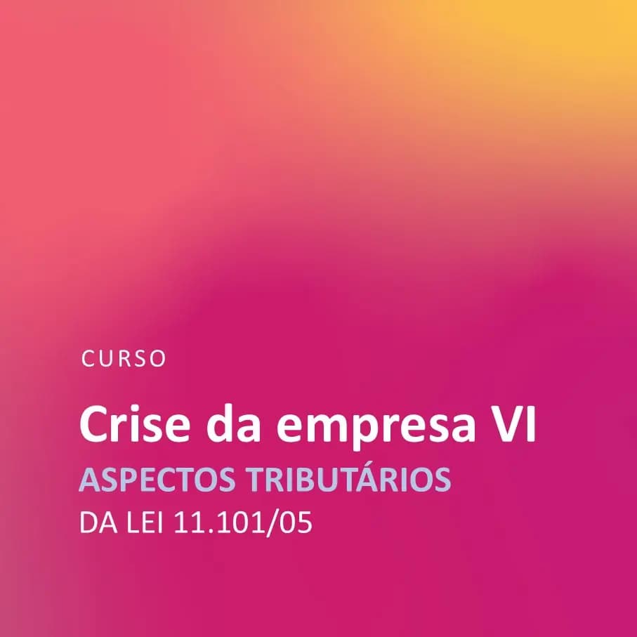 Capa do curso Crise da empresa VI